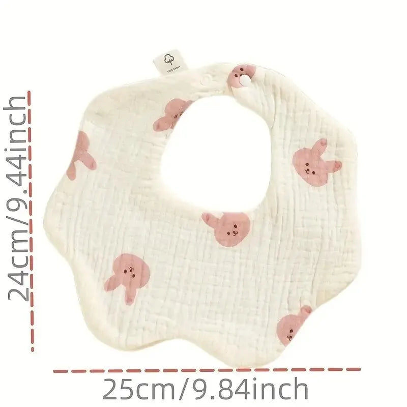 3PCS Cotton Gauze Baby Bibs