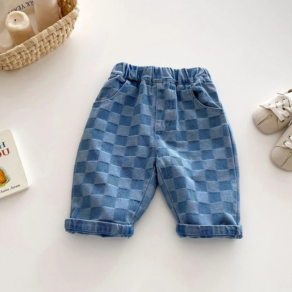 Children’s Checkered Jeans