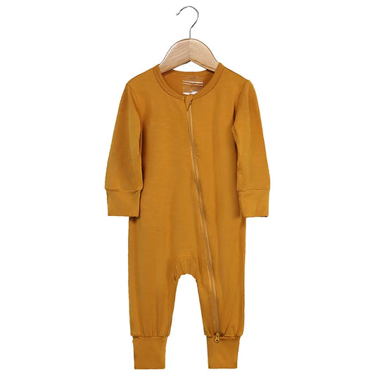 Bamboo Plain Zipper Pajama